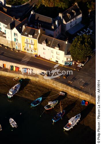 Belle-Ile,port de Sauzon. - © Philip Plisson / Plisson La Trinité / AA19914 - Nos reportages photos - Barque