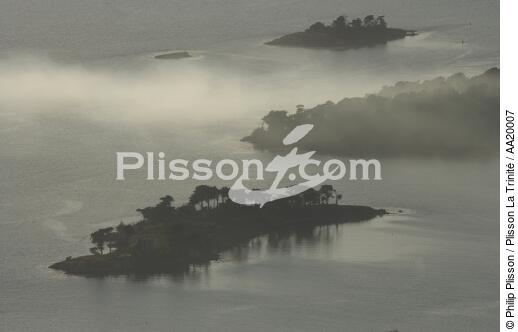 Ilots du Golfe du Morbihan. - © Philip Plisson / Plisson La Trinité / AA20007 - Nos reportages photos - Coucher de soleil