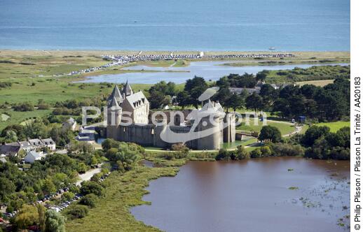 Suscinio castle on the peninsula of Rhuys. - © Philip Plisson / Plisson La Trinité / AA20183 - Photo Galleries - Presqu'île de Rhuys
