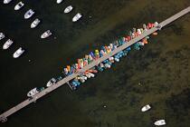 Barques dans le vieux port de Pornichet. © Philip Plisson / Plisson La Trinité / AA20277 - Nos reportages photos - Barque