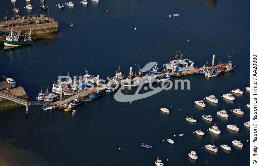 Pontoon fishing boats, Port Maria. - © Philip Plisson / Plisson La Trinité / AA20330 - Photo Galleries - Quiberon peninsula [The]