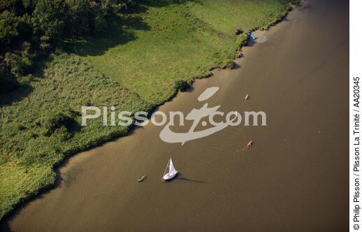 Foleux on the banks of the Vilaine. - © Philip Plisson / Plisson La Trinité / AA20345 - Photo Galleries - River [56]