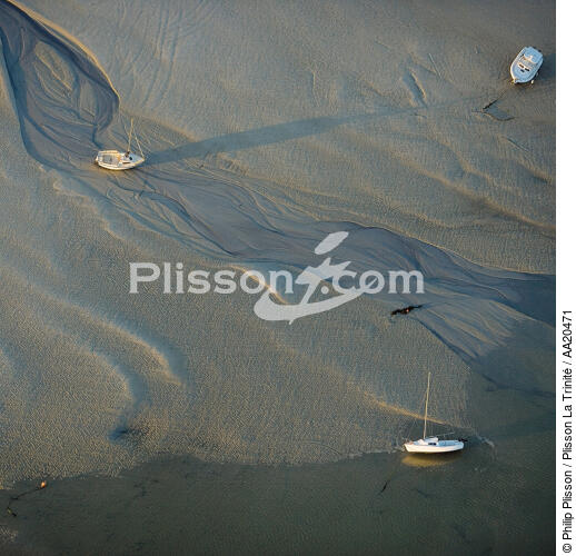 L'anse du Pö à Carnac. - © Philip Plisson / Plisson La Trinité / AA20471 - Nos reportages photos - Marée