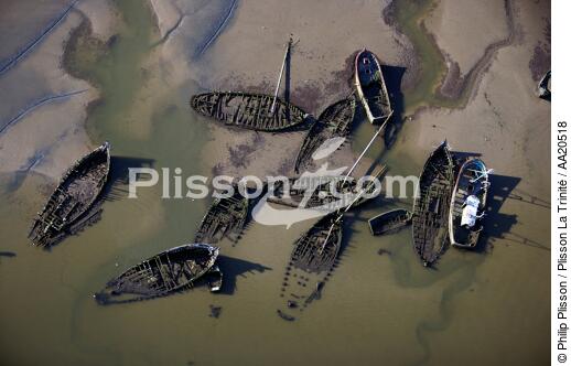 Wrecks. - © Philip Plisson / Plisson La Trinité / AA20518 - Photo Galleries - Boat graveyard