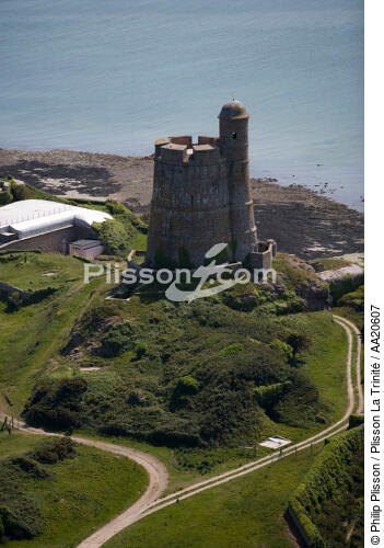 Le fort de la Hougue. - © Philip Plisson / Plisson La Trinité / AA20607 - Nos reportages photos - Forteresse