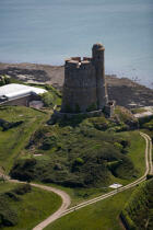 Le fort de la Hougue. © Philip Plisson / Plisson La Trinité / AA20607 - Nos reportages photos - Fort