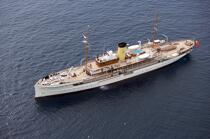 SS Delphine - Classic Weeks 2005 © Philip Plisson / Plisson La Trinité / AA20681 - Nos reportages photos - Motor-boat à vapeur