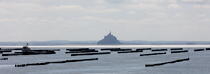 Le Mont Saint-Michel. © Philip Plisson / Plisson La Trinité / AA20879 - Nos reportages photos - Aquaculture