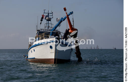 Buoytender. - © Philip Plisson / Plisson La Trinité / AA21099 - Photo Galleries - Quiberon bay [The]