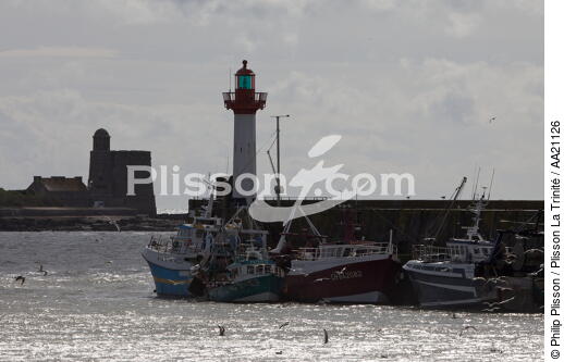 St Vaast et Tatihou au fond. - © Philip Plisson / Plisson La Trinité / AA21126 - Nos reportages photos - Ville [50]