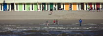 Le Touquet. © Philip Plisson / Plisson La Trinité / AA21152 - Nos reportages photos - Cabine de plage