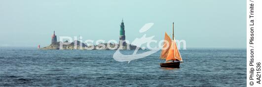 Old rig in front of Saint-Malo. - © Philip Plisson / Plisson La Trinité / AA21536 - Photo Galleries - Buoys and beacons
