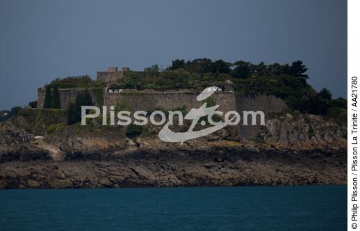 L'île des Rimains devant Cancale. - © Philip Plisson / Plisson La Trinité / AA21780 - Nos reportages photos - Ile [35]