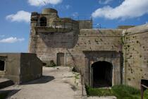 Le fort de l'île Pelée devant Cherbourg. © Philip Plisson / Plisson La Trinité / AA21821 - Nos reportages photos - Monument historique