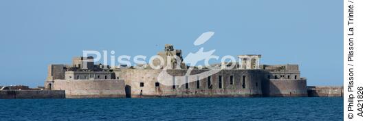 Le fort Central devant Cherbourg. - © Philip Plisson / Plisson La Trinité / AA21826 - Nos reportages photos - Fort