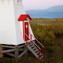 Le phare de Shediac au Canada. © Philip Plisson / Plisson La Trinité / AA21914 - Nos reportages photos - Format carré