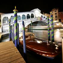 Ponte di Rialto Venezia © Philip Plisson / Plisson La Trinité / AA21936 - Nos reportages photos - Nuit