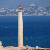 The lighthouse Planier to Marseille. © Philip Plisson / Plisson La Trinité / AA21951 - Photo Galleries - Provence Alpes Côte-d'Azur