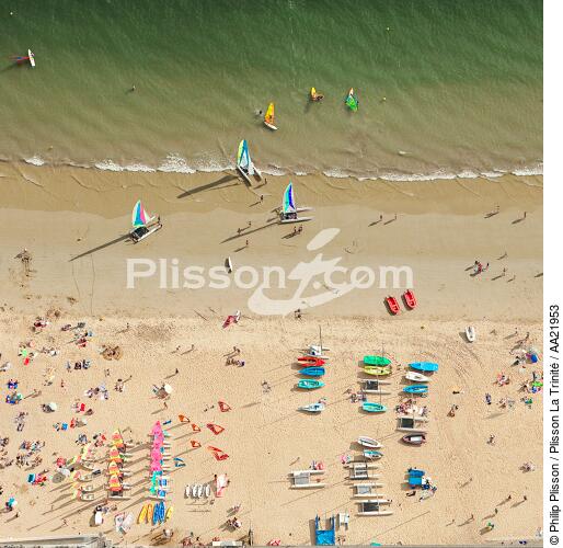 The beach of La Baule. - © Philip Plisson / Plisson La Trinité / AA21953 - Photo Galleries - Town [44]