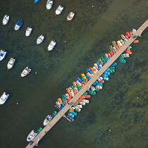 Small boats in Pornichet. © Philip Plisson / Plisson La Trinité / AA21983 - Photo Galleries - Square format