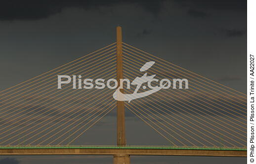Le pont de Brotonne. - © Philip Plisson / Plisson La Trinité / AA22027 - Nos reportages photos - Seine [la]