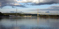 Brotonne bridge © Philip Plisson / Plisson La Trinité / AA22079 - Photo Galleries - Suspended bridge