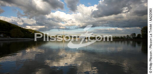 Brotonne bridge - © Philip Plisson / Plisson La Trinité / AA22080 - Photo Galleries - Seine Maritime