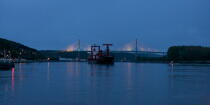 Le pont de Brotonne. © Philip Plisson / Plisson La Trinité / AA22082 - Nos reportages photos - Du Tréport à l'estuaire de la Seine