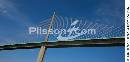Le pont de Brotonne. - © Philip Plisson / Plisson La Trinité / AA22087 - Nos reportages photos - Pont de Brotonne