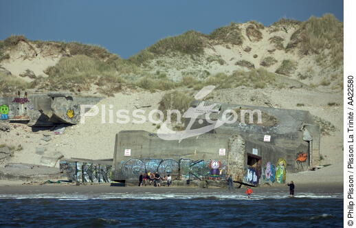 Bunker Berck. - © Philip Plisson / Plisson La Trinité / AA22580 - Photo Galleries - Nord-Pas-de-Calais