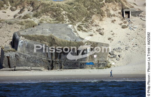 Bunker Berck. - © Philip Plisson / Plisson La Trinité / AA22582 - Photo Galleries - Pas de Calais