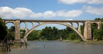 Le pont de Lessard sur la Rance. © Philip Plisson / Plisson La Trinité / AA22681 - Nos reportages photos - Rance [La]
