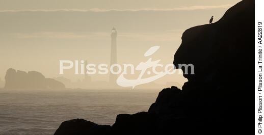 Le phare de l'île Vierge - © Philip Plisson / Plisson La Trinité / AA22819 - Nos reportages photos - Mer calme
