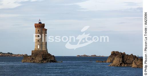 Croix lighthouse at the entrance of the Trieux river. - © Philip Plisson / Plisson La Trinité / AA23084 - Photo Galleries - Croix [The]