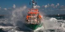 Canot de sauvetage - SNSM © Philip Plisson / Plisson La Trinité / AA23119 - Nos reportages photos - Mer agitée