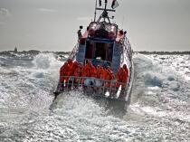 Canot de sauvetage - SNSM © Philip Plisson / Plisson La Trinité / AA23137 - Nos reportages photos - Mer agitée