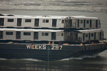Trafic remoquage sur l'Hudson river © Philip Plisson / Plisson La Trinité / AA23184 - Nos reportages photos - New York