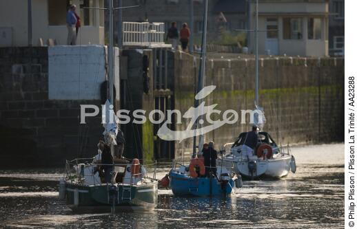 Saint-Brieuc,port du Légué - © Philip Plisson / Plisson La Trinité / AA23288 - Nos reportages photos - Ecluse
