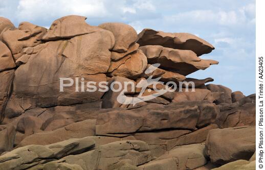 Ploumanac'h sur la côte de granit rose. - © Philip Plisson / Plisson La Trinité / AA23405 - Nos reportages photos - Site [22]