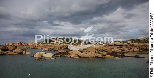 Ploumanac'h sur la côte de granit rose. - © Philip Plisson / Plisson La Trinité / AA23432 - Nos reportages photos - Côte de granit rose