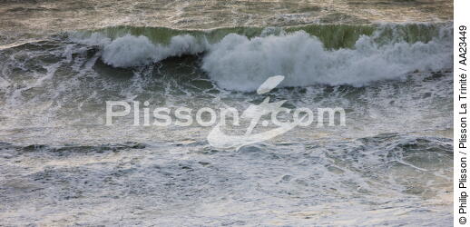 Rough sea on the wild coast of Quiberon - © Philip Plisson / Plisson La Trinité / AA23449 - Photo Galleries - Weather