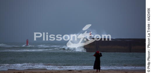 Gale on Quiberon - © Philip Plisson / Plisson La Trinité / AA23456 - Photo Galleries - Storms