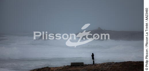 Gale on the peninsula of Quiberon - © Philip Plisson / Plisson La Trinité / AA23460 - Photo Galleries - Rough weather