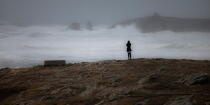 Coup de vent sur la presqu'île de Quiberon © Philip Plisson / Plisson La Trinité / AA23462 - Nos reportages photos - Côte sauvage