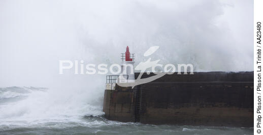 Gale on Quiberon - © Philip Plisson / Plisson La Trinité / AA23480 - Photo Galleries - Storms