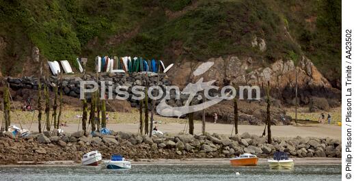 Port-Goret - Tréveneuc - © Philip Plisson / Plisson La Trinité / AA23502 - Photo Galleries - Rowing boat