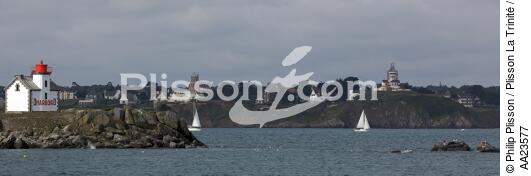 Saint-Quay-Portrieux,île Harbour - © Philip Plisson / Plisson La Trinité / AA23577 - Nos reportages photos - Ville [22]