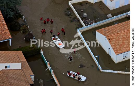 La Faute sur mer - © Philip Plisson / Plisson La Trinité / AA23808 - Photo Galleries - Flood