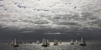 Spi Ouest-France in Quiberon Bay, 2010 edition. © Philip Plisson / Plisson La Trinité / AA23872 - Photo Galleries - Stormy sky