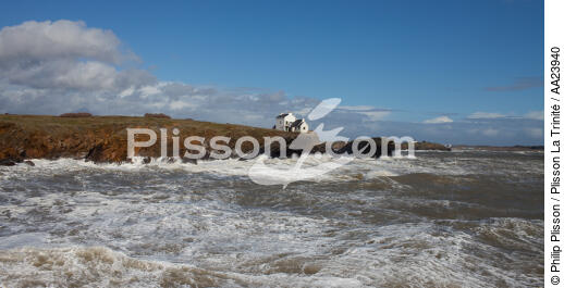 Le Pouldu - © Philip Plisson / Plisson La Trinité / AA23940 - Photo Galleries - High tide